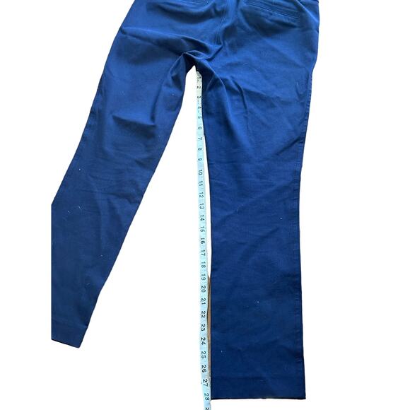 Lilly Pulitzer Navy Blue Cropped Trouser Pants 30W 28” L  Classic Preppy Summer - Picture 6 of 11